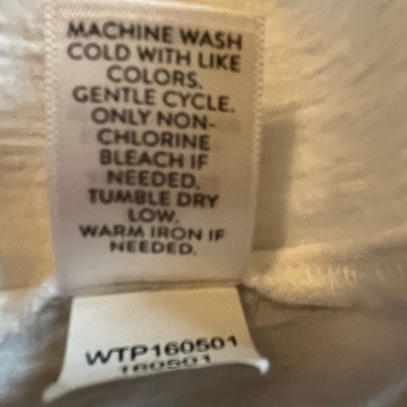 J Jill Crinkle White Love Linen Tunic - Size M - Picture 7 of 7